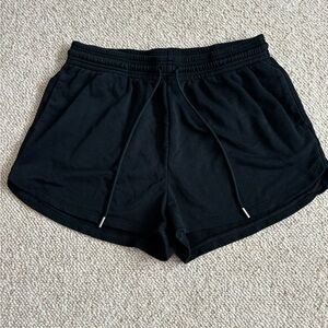 Black sweatshorts